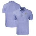 Men's Cutter & Buck Heather Royal San Jose State Spartans Big Tall Forge Eco Stripe Stretch Recycled Polo