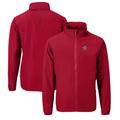 Men's Cutter & Buck Red Maryland Terrapins Charter Eco Recycled Full-Zip Jacket