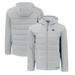 Men's Cutter & Buck Gray North Carolina Tar Heels Evoke Hybrid Eco Softshell Recycled Full-Zip Hoodie