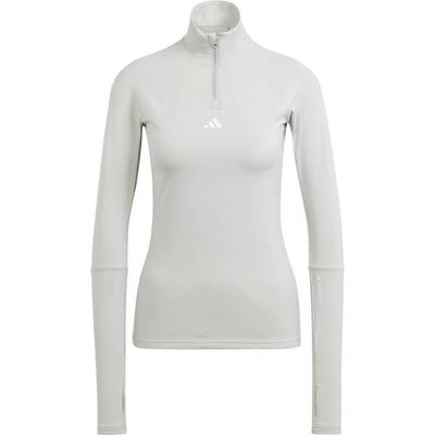 ADIDAS Damen Rolli Techfit COLD.RDY 1/4 Zip Training, Größe M in Grau