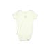 Burt's Bees Baby Short Sleeve Onesie: Ivory Bottoms - Size 12 Month