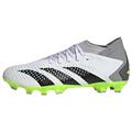 adidas Unisex Predator Accuracy.3 Boots Fußballschuhe (Multi Ground), FTWR White/core Black/Lucid Lemon, 44 EU