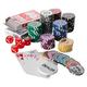 Squirrel Poker - 1000pcs 14G Ultimate Poker Chips, Poker Set. Multiple Poker Case Options Available (DELUXE SilveAluminium Style Trolley, Chip Drawers)