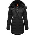 Winterjacke RAGWEAR "Ashanta Block" Gr. L (40), schwarz Damen Jacken Lange