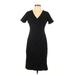 Lands' End Casual Dress: Black Dresses - Women's Size 8