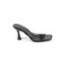 Topshop Heels: Slide Stilleto Feminine Black Solid Shoes - Women's Size 39 - Open Toe