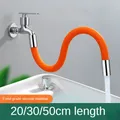 Tuyau flexible d'extension de robinet d'eau rallonge universelle flexion libre à 360 ° 20 cm 30
