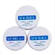 Lot de 3 pièces de vernis à ongles gel UV 1/2 oz transparent rose blanc pour nail art outils de