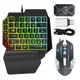 Clavier LED et souris RVB avec convertisseur console de jeu Android Xboxs PS4s Switch PS5s 39