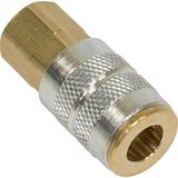 Bullard, Compressed Air Supply Hose Quick-disconnect Coupler, 1/4" Ind. Interchange, 1/4" Female Npt Thread