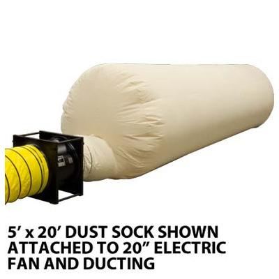 Dust Sock, 5' x 20', (Fits Up To 24