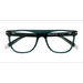 Unisex s round Crystal Blue Acetate Prescription eyeglasses - Eyebuydirect s Mentis