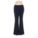 DressBarn Casual Pants - High Rise Boot Cut Boot Cut: Blue Bottoms - Women's Size 12