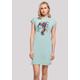 Shirtkleid F4NT4STIC "Blumen Silhouette Bunt" Gr. 5XL, blau (bluemint) Damen Kleider Freizeitkleider Print