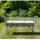 Vintage Green Metal Peacock Garden Bench, Love Seat, Garden Furniture, patio bench, French style, farmhouse, gothic, outdoor seating, Rococo