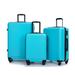 3PCS Luggage Sets Suitcase with 2 Hooks,Spinner Wheels and TSA Lock