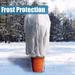 Agfabric Plant Covers Freeze Protection 72 in. x 72 in. x 12 in. Shrub Jacket w/Drawstring,2-Pack