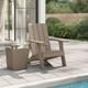Royalton - Garden Adirondack Chair Light Brown 75x88.5x89.5cm Polypropylene
