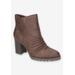 Women's Carrow Bootie by Easy Street in Brown (Size 11 M)