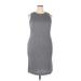 Nine West Casual Dress: Gray Dresses - Women's Size 2X-Large