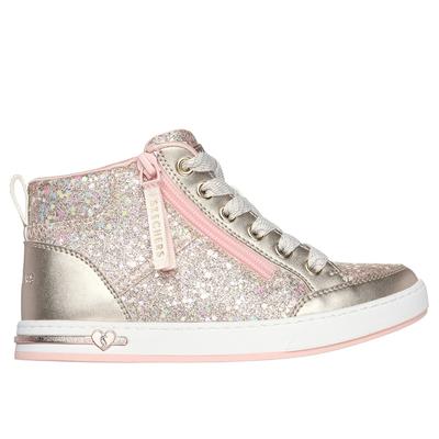 Skechers Girl's Shoutouts - Glitter Queen Sneaker | Size 11.5 | Gold | Synthetic