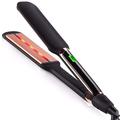 Professional 2 inch Wide Infrared Hair Straightener with Digital Temperature Control 250-450 Degrees, Fast Instant Heat Up Flat Iron for Straighting Hair, Repair Damage Hair, Dual Voltage, Black