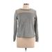 Sweatshirt: Gray Tops - Women's Size Medium