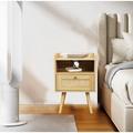 Millwood Pines Nightstand Wood in Brown | 23 H x 16 W x 12 D in | Wayfair 6917E06C3D044E73A318D5A5F0815F43