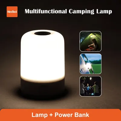 Bâle tool-Veilleuse LED étanche pour camping en plein air lampe de secours batterie aste intégrée