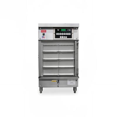Winston HA8503-08 Countertop Insulated Stationary Heated Cabinet w/ (8) Pan Capacity, 120v, 8 Bin, Stainless Steel
