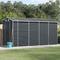 vidaXL Garden Shed Anthracite 191x385x198 cm Galvanised Steel