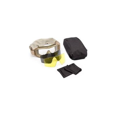 Revision Desert Locust Ballistic Goggles Essential Kit Tan w/ Clear Solar Lenses