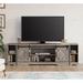 WAMPAT Modern Farmhouse TV Stand for up to 85" TVs Wood Entertainment Center with Open Storage for Living Room