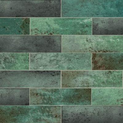 Ibiza 2" x 10" Green Ceramic Wall Tile