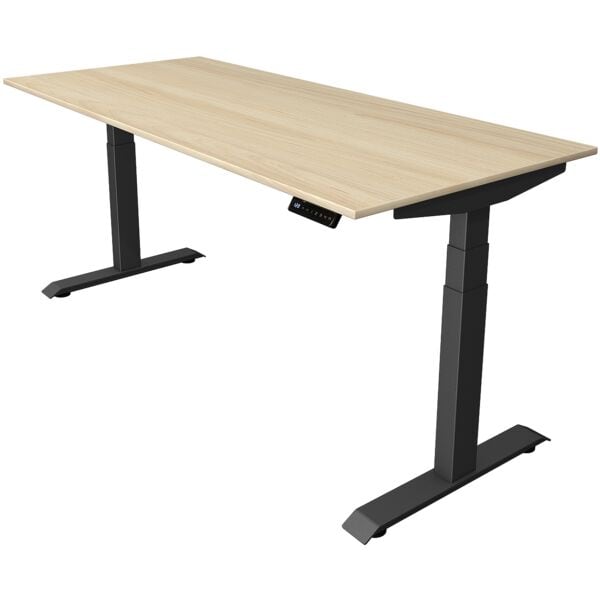 Kerkmann Schreibtisch höhenverstellbar (elektrisch) »Move 4« 180 cm T-Fuß braun, 180x129x80 cm