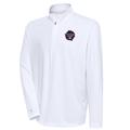 Men's Antigua White 2024 MLB All-Star Game Tribute Quarter-Zip Pullover Top