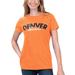 Women's G-III 4Her by Carl Banks Heathered Orange Denver Broncos Main Game T-Shirt