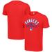 Men's Starter Red New York Rangers Half Puck T-Shirt