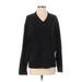 Treasure & Bond Pullover Sweater: Black Color Block Tops - Women's Size Small