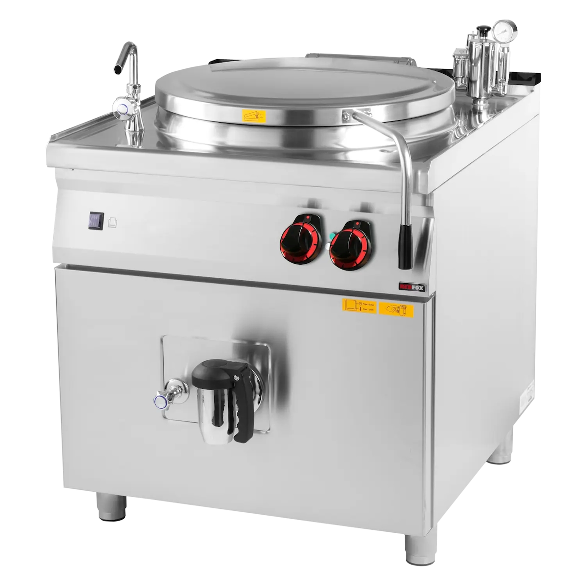A&S polarny Gastro Elektro Kochkessel Edelstahl 150L 21 kW 800x900x900mm Image