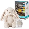 Cloud b Sound Machine with White Noise Soothing Sounds | Cuddly Stuffed Animal & Nomadic Nightlight | Record Parent Voice | Adjustable Settings & Auto-Shutoff | LoveLight™ Buddies - Billy Bunny™