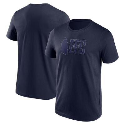 Everton Data Unlocked Logo Graphic T-Shirt – Blau – Herren Image