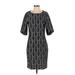 The Limited Casual Dress - Sheath Crew Neck 3/4 sleeves: Black Dresses - Women's Size 1