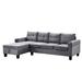 Gray Sectional - Latitude Run® 97.91" Rolled Arm | 33.61 H x 97.91 W x 59.91 D in | Wayfair BDDCA8FAD84144888D1FBB04A608764F