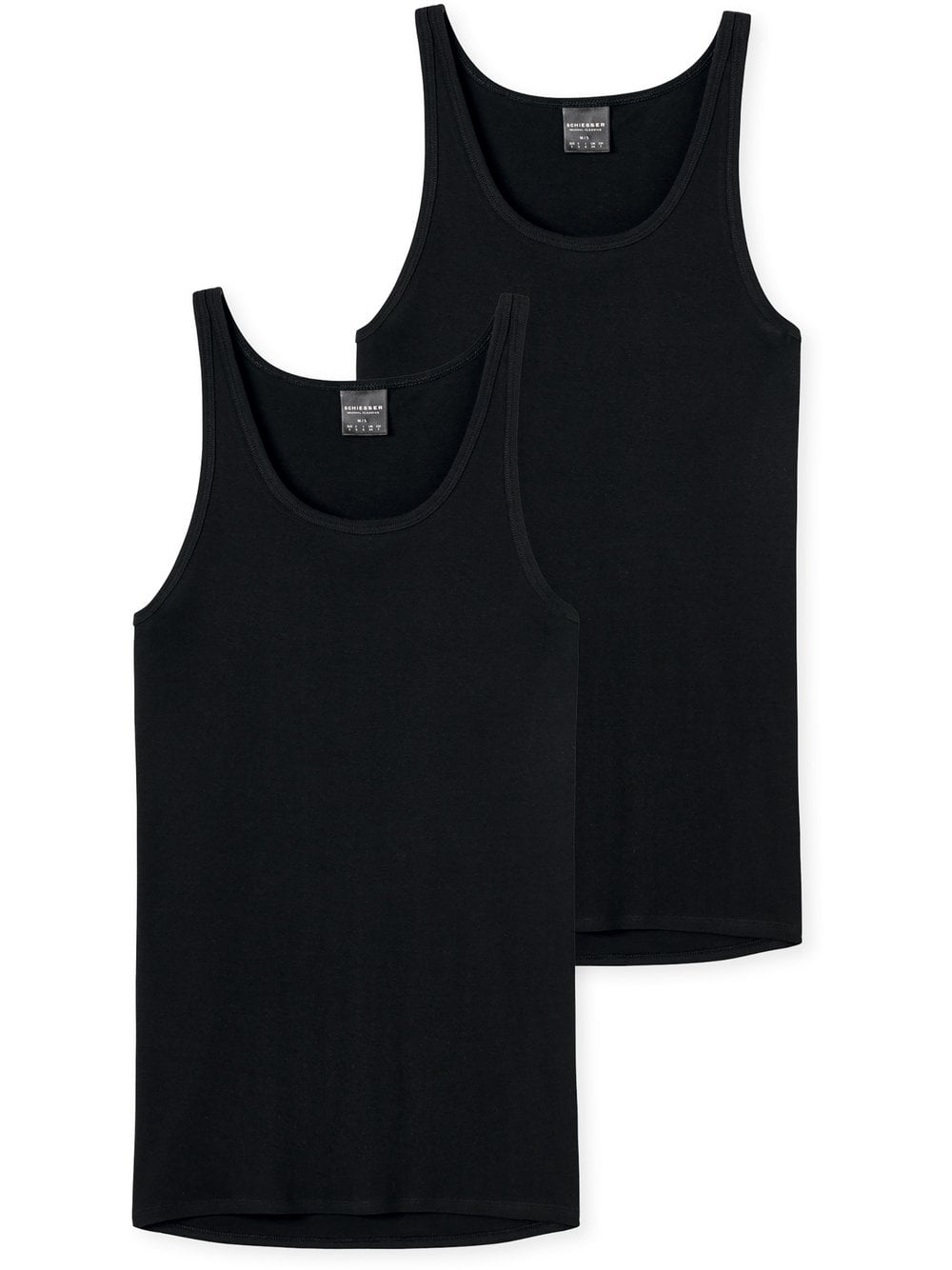 Schiesser Unterhemd Herren schwarz, 5 Image