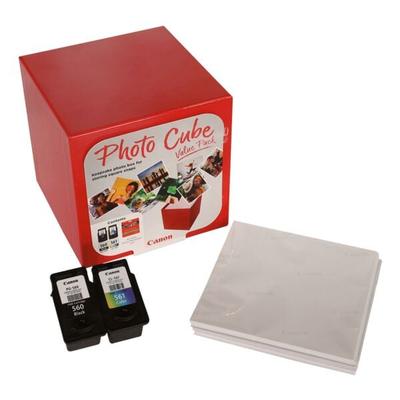 Canon Value Pack: Tintenpatronen-Set »PG-560 & CL-561« inkl. Photo Cube und 40 Blatt F schwarz Image