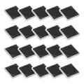 Uxcell Coin Snap Holder Coin Case Storage Square with Foam Gasket Fit 17-37mm Coins Clear Black 20 Pack