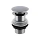 Round Push Button Basin Waste Unslotted - Chrome - Balterley