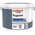 Leyland Trade Pure Brilliant White Smooth Matt Masonry Paint, 10L Tin