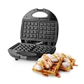 Nedis Waffle Maker With Non-Stick Plates, Double Belgian Waffle Iron Machine, Cool Touch Handles
